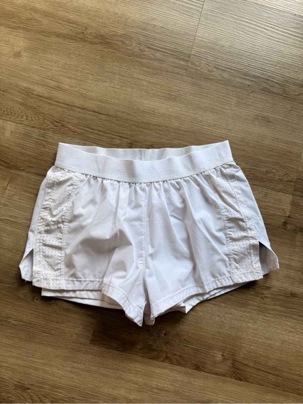 Alala White Athletic Shorts with built in shorts